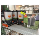 Outdoor Firepit and Bushnell Lanterns Bundle
