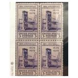 1939 US 3-Cent Printing Anniversary Stamp Block
