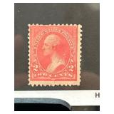 1894 US 2-Cent Washington Stamp, Pink Tint