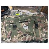 Camouflage Duffel Bag with Multiple Compartments