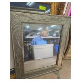 Embossed Metal Framed Moroccan Mirror