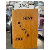 Mint Block File of U.S. Postage Stamps