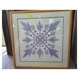 Framed J. Patton Print Titled Kukui