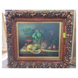 Original Oil With Ornate Wood Frame