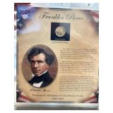 Franklin Pierce Presidential Dollar Display