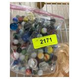 Bag of Assorted Glass Marbles