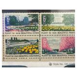 1969 Beautification Issue Mint Stamp Block