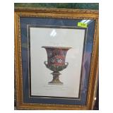 Framed Italian Vase Illustration Print