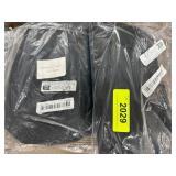 Black Garment Pieces in Plastic Packaging
