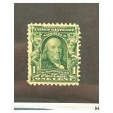1903 US Scott #300 1-Cent Franklin Postage Stamp