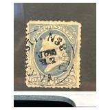 USA 20-Cent Stamp with 1882 Christiansburg Cancel
