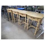 Four Wooden Side Tables