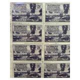 Sheet of 1948 California Gold Centennial Stamps