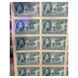 Indiana Territory Sesquicentennial Stamps Block