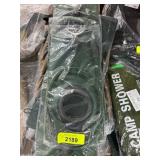 Green Camp Shower Bags in Plastic