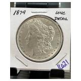 1879 Morgan Silver Dollar UNC Detail