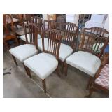 Six Wooden Dining Chairs
