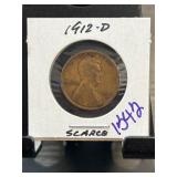 1912-D Lincoln Wheat Cent Coin