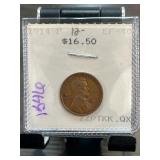 1914 P Lincoln Wheat Penny in Holder