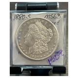 1880-S Morgan Silver Dollar MS63
