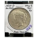 1923-D Peace Dollar VAM 2 Top 50