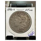 1890-S Morgan Silver Dollar in EF Condition