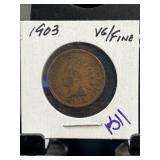 1903 Indian Head One Cent Coin