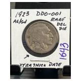 1923 Buffalo Nickel with Doubled Die Obverse
