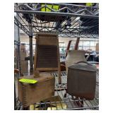 Primitive Household Items Washboard More