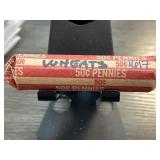 Roll of Wheat Pennies Marked 1917