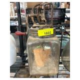 Dazey Glass Butter Churn with Metal Gear Top