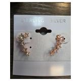 Sterling Silver Earrings with Cubic Zirconia