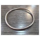Sterling Silver Textured Bangle Bracelet 16.4g