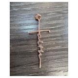 Faith Sterling Silver Cross Stamped Pendant