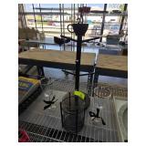 Glassware Set with Metal Stand and Ribbon Accents