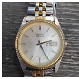 Seiko Quartz Watch with Two-Tone Bracelet
