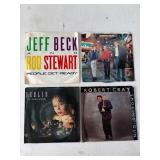 4 Vintage Record Singles by Various Artists