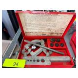 Metal Double Flaring Tool Kit in Red Case