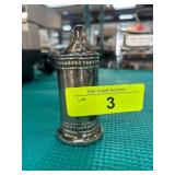 Metal Table Lighter with Decorative Trim