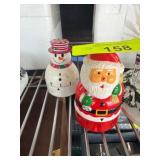 Santa Claus and Snowman Kitchen Timers
