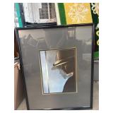 Framed Print of a Woman in a Hat