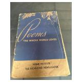1947 Book 'Poems the Whole World Loves' by Home In