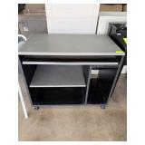 Modern Black and Gray Rolling Cart