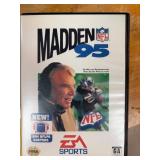 Madden NFL '95 Sega Genesis Game with Case