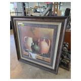 Framed Still Life with Ceramic Vessels Print