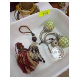 Decorative Items Including Tassels and Curtain Hol