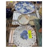 Decorative Plates With Floral Designs