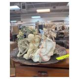 Porcelain Cherub and Angel Figurine Display