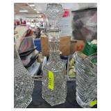Cut Glass Decanter with Matching Stopper