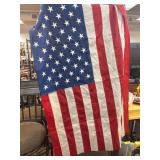 American Flag With Grommets for Display